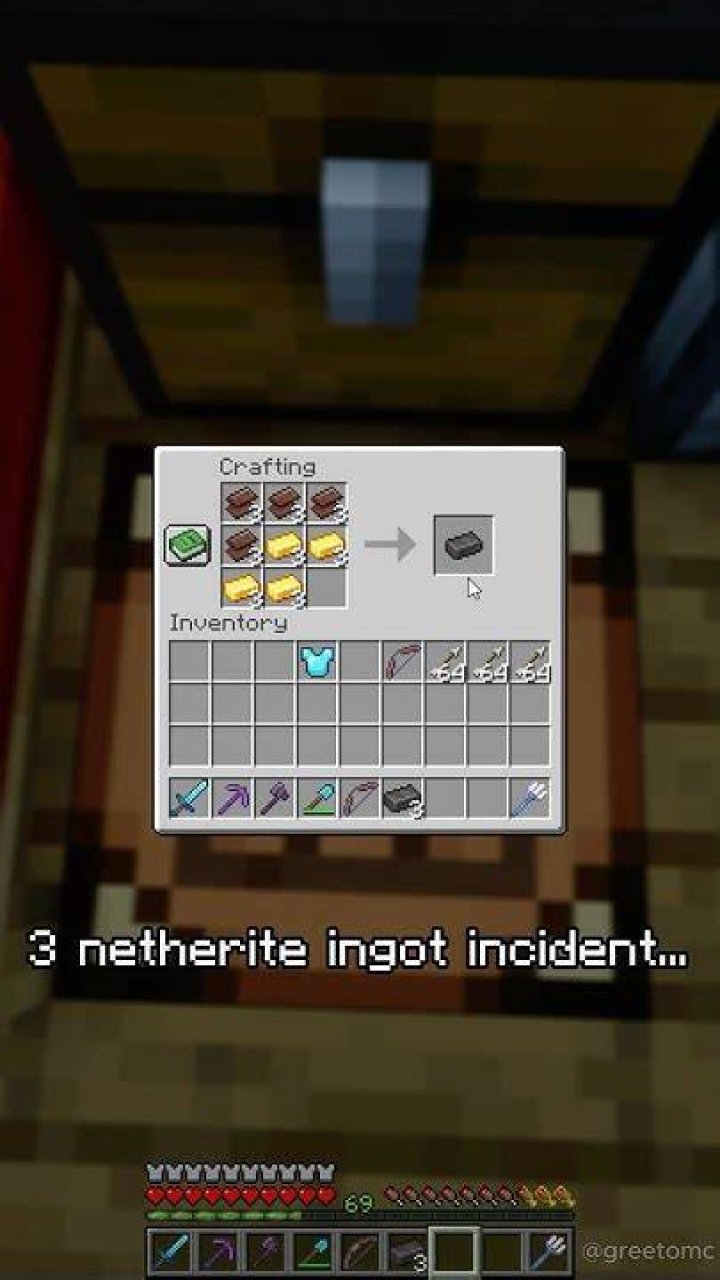 3 netherite ingot incident r/Clamworks