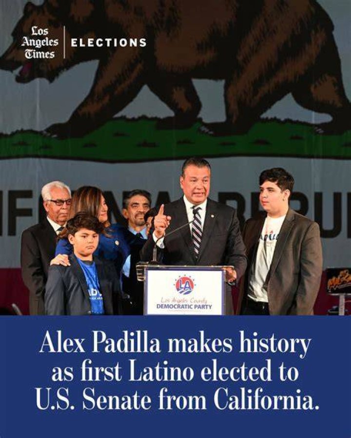 Alex Padilla first Latino elected to Senate from California Los