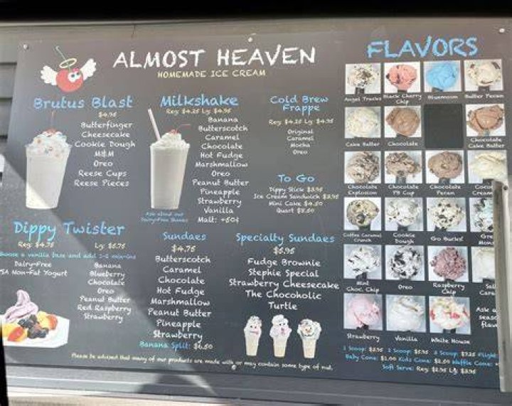 Almost Heaven Ice Cream 6590 Middlebranch Ave NE, Canton, OH 44721