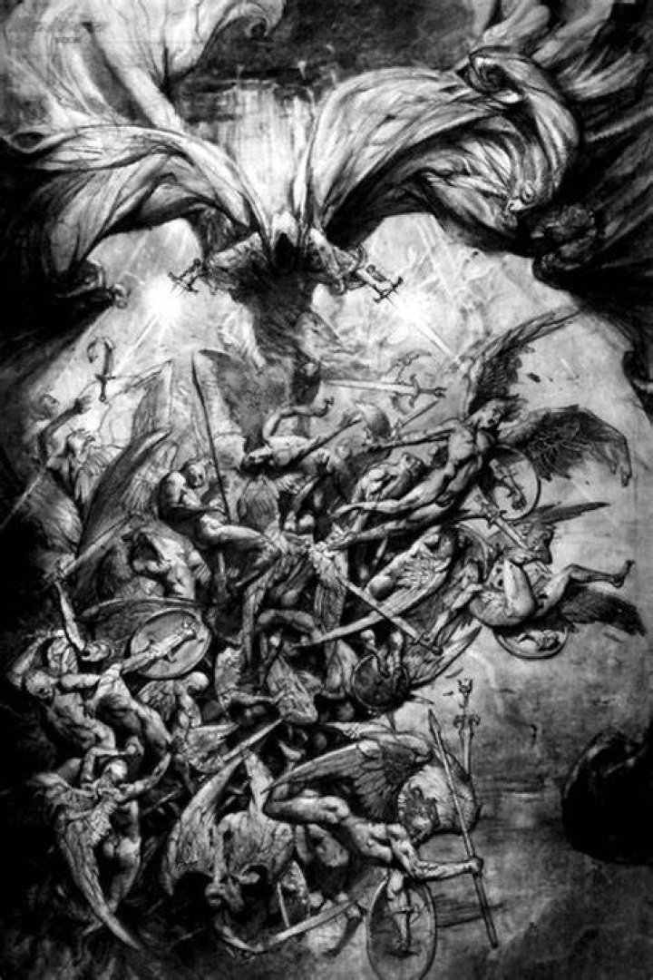 Angels Fighting Demons Painting at Explore