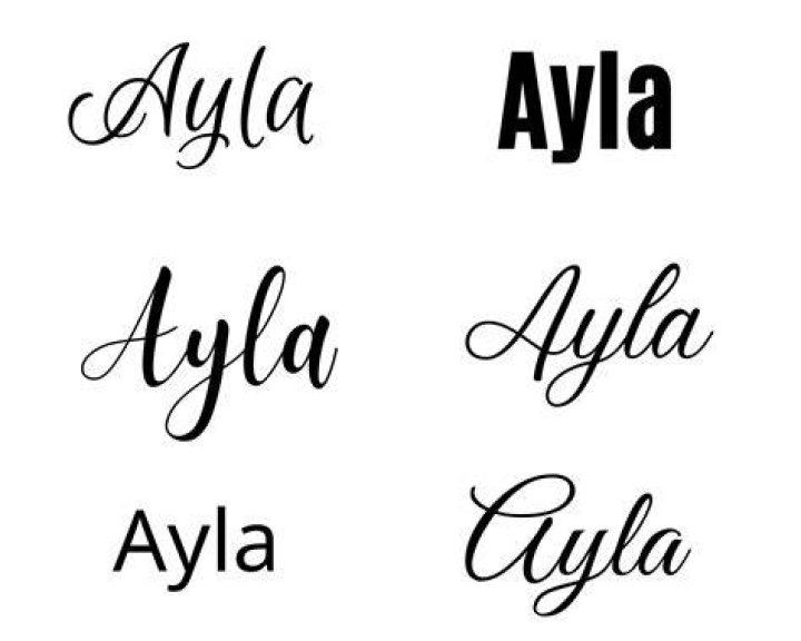 Ayla Artistic Name Design with Heart Throw Blanket by TshirtsPlus