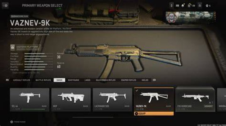 Best Vaznev9K loadout and class setup in Modern Warfare 2 Best attachments for the Vaznev9K