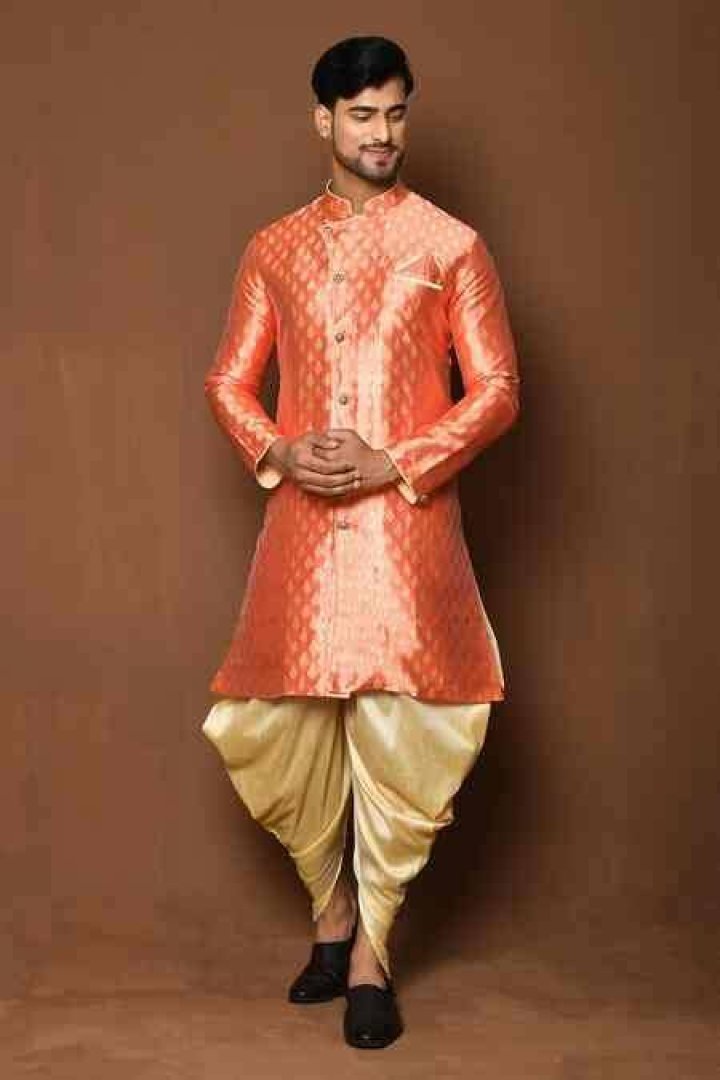 Dupion Silk, Sherwani, Churidar, Men's Collection, Men's Fashion, Blazer, Purple, How