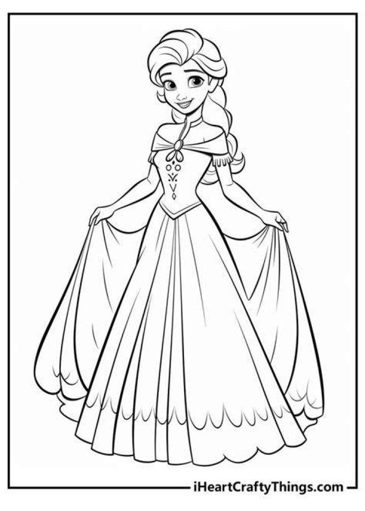 Elsa for Kid Coloring Page Free Printable Coloring Pages for Kids