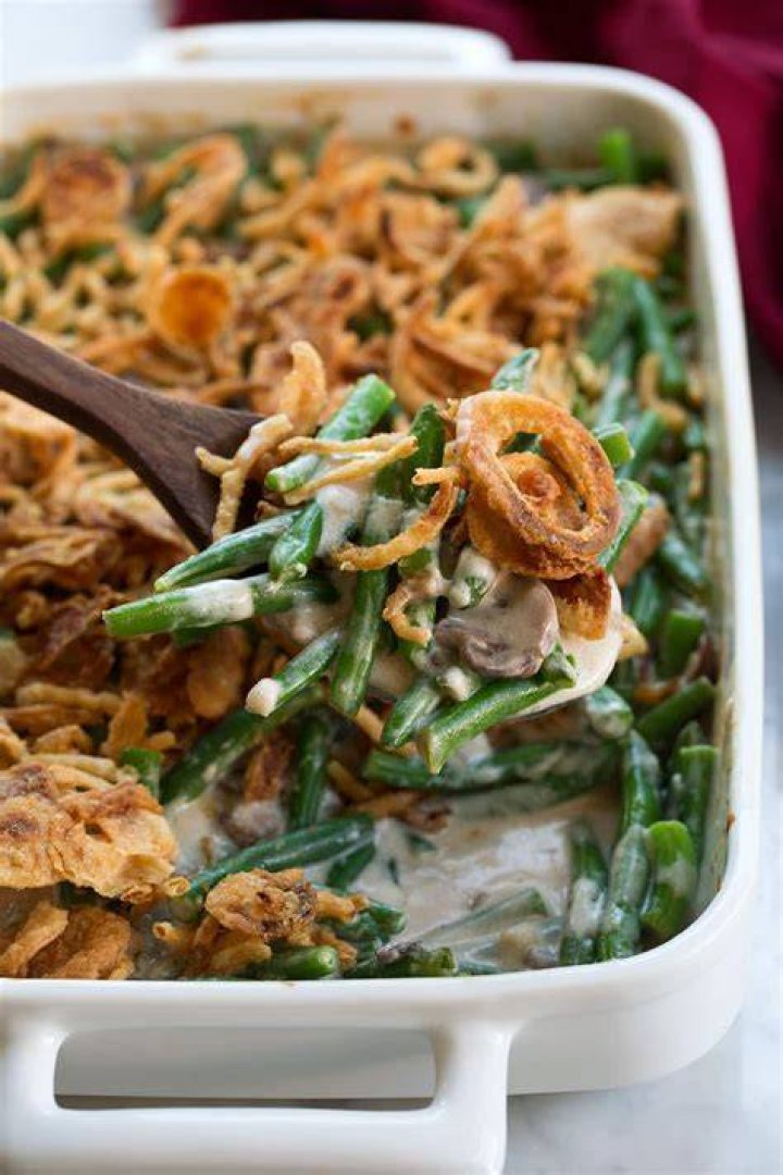 Fresh Green Bean Casserole with Caramelized Onion Breadcrumbs