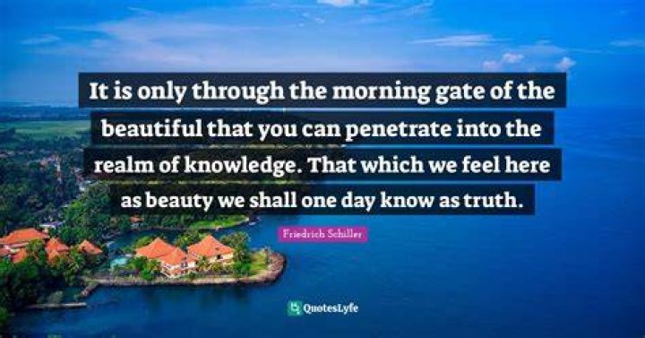 Friedrich Schiller Quote &ldquo;A beautiful soul has no other merit than its