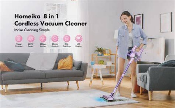 Homeika H016 Cordless Vacuum Cleaner,20Kpa Powerful Vacuum with LED