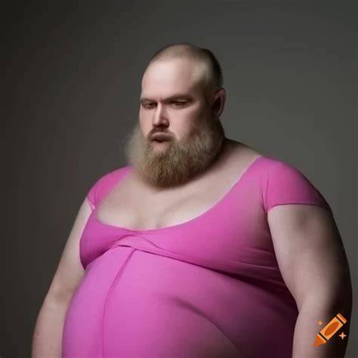 [Image 167663] Fat hairy man in a speedo with guns and Guitar Hero