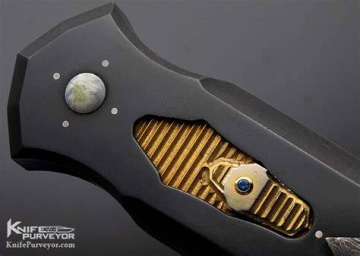 Jeff Harkins Custom Knife Triton Dual Action Stainless Steel OTF