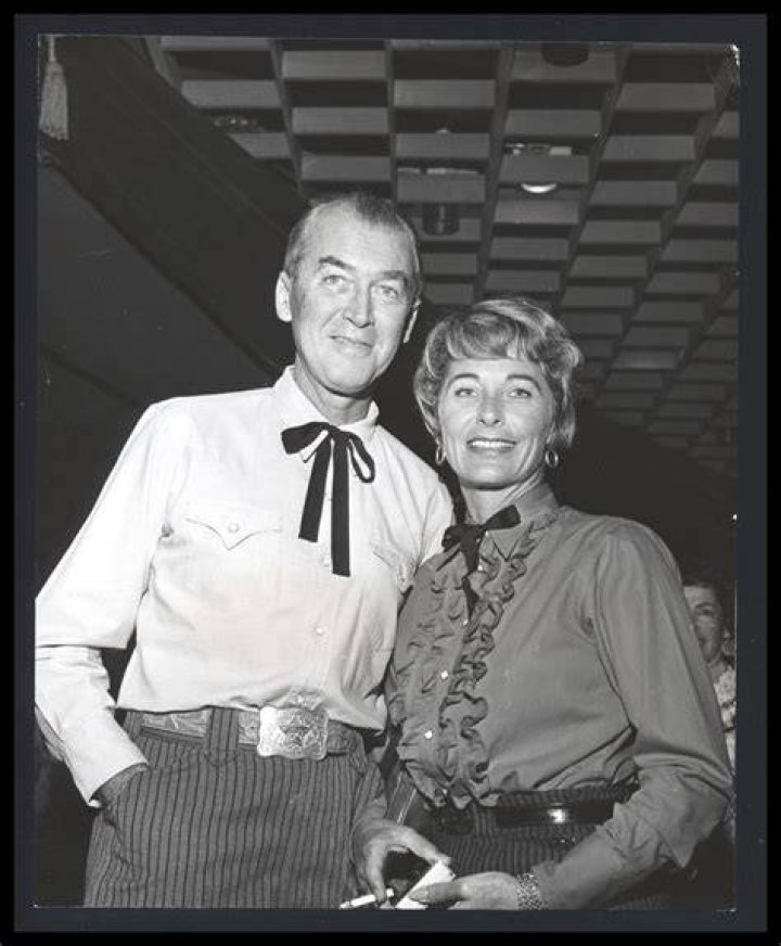 Jimmy Stewart with wife Gloria during the filming of &ldquo;The Man From