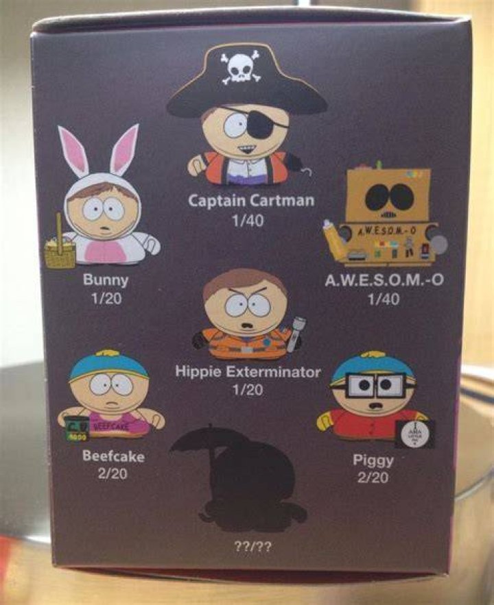 Kidrobot South Park Many Faces Of Cartman Beefcake Bunny Figure Set