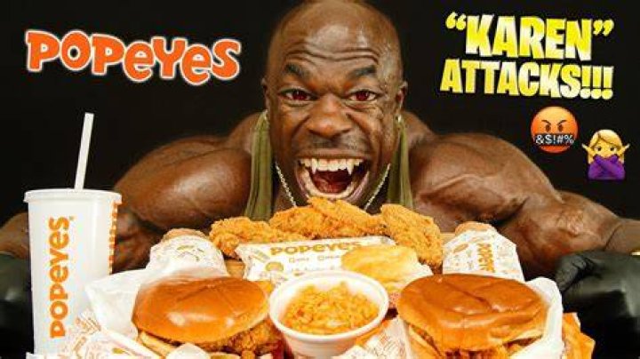 POPEYES CHICKEN KAREN vs KALI MUSCLE YouTube