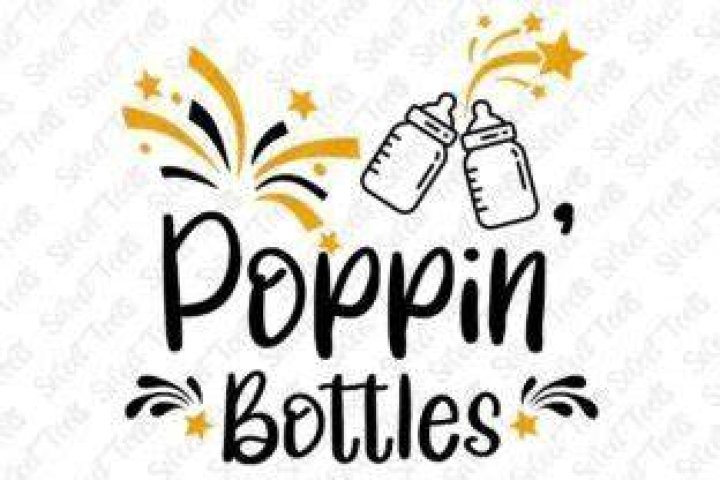 Poppin Bottles SVG Graphic by sweettootssales &middot; Creative Fabrica