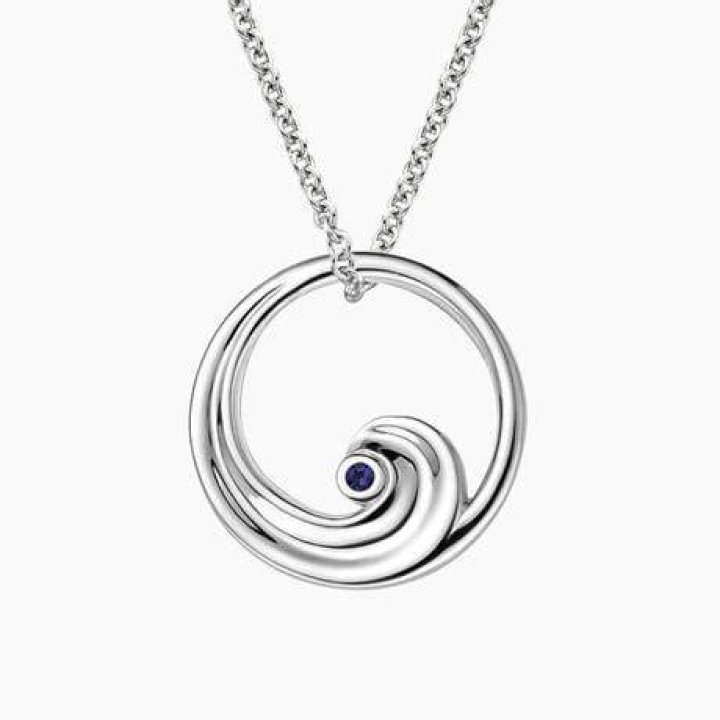 Sapphire Wave Necklace Brilliant Earth