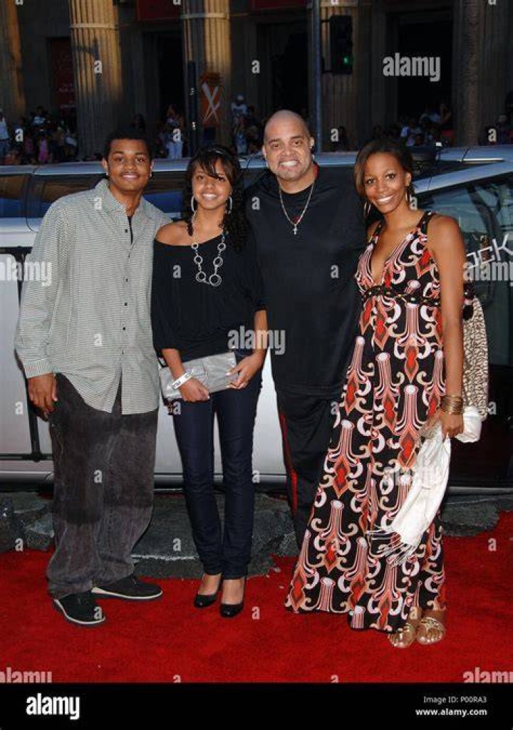 Sinbad and kids Hancock LA premiere at the Chinese Theatre In Los